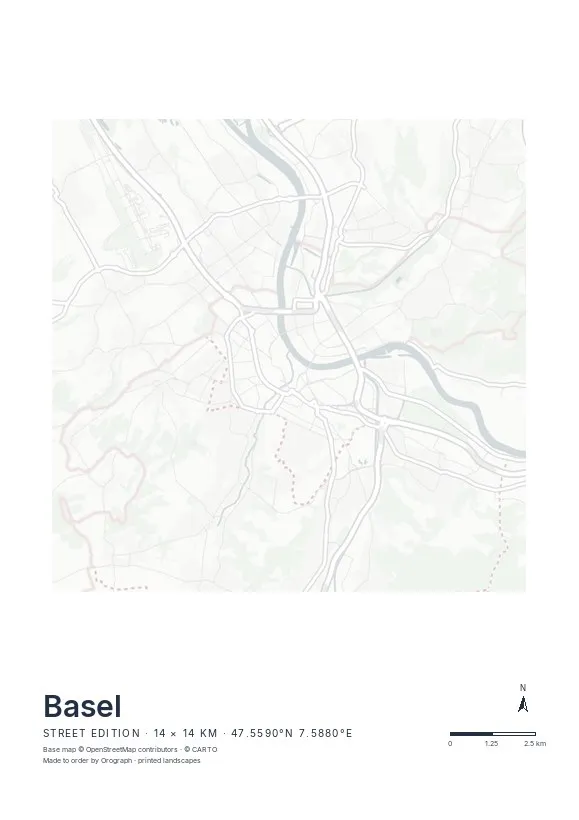 Basel Map Poster