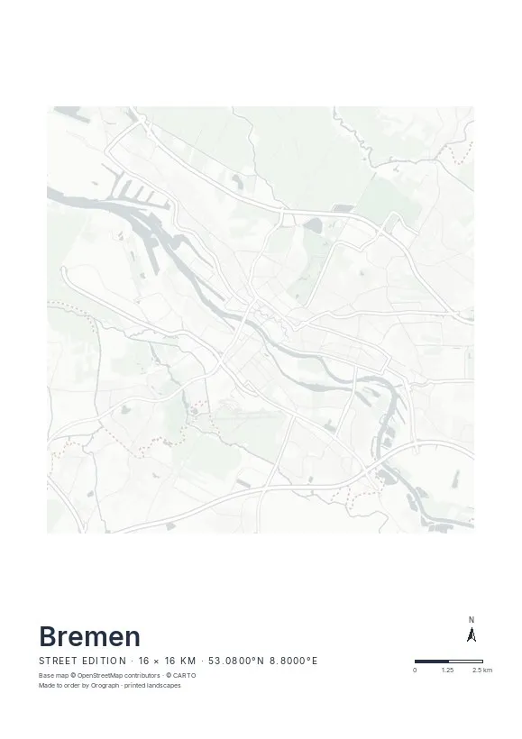 Bremen Map Poster