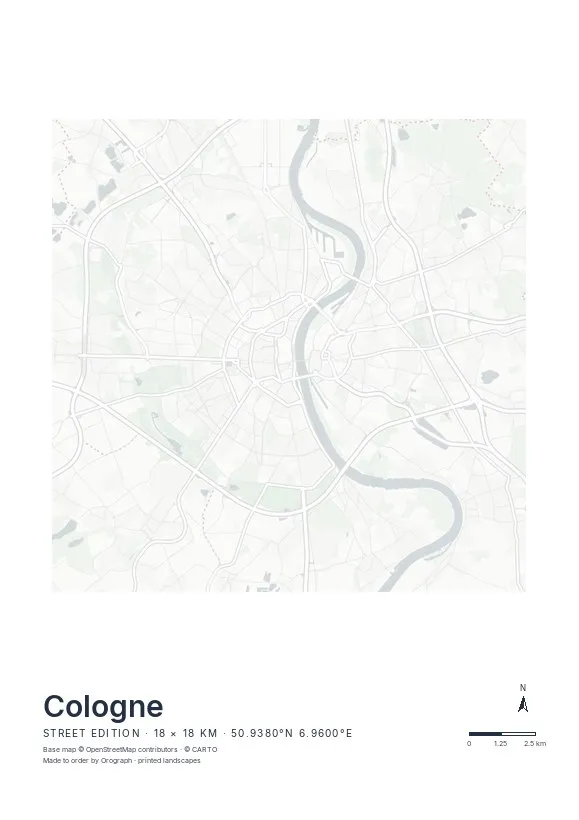 Cologne Map Poster