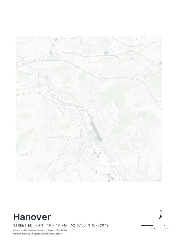 Hanover Map Poster