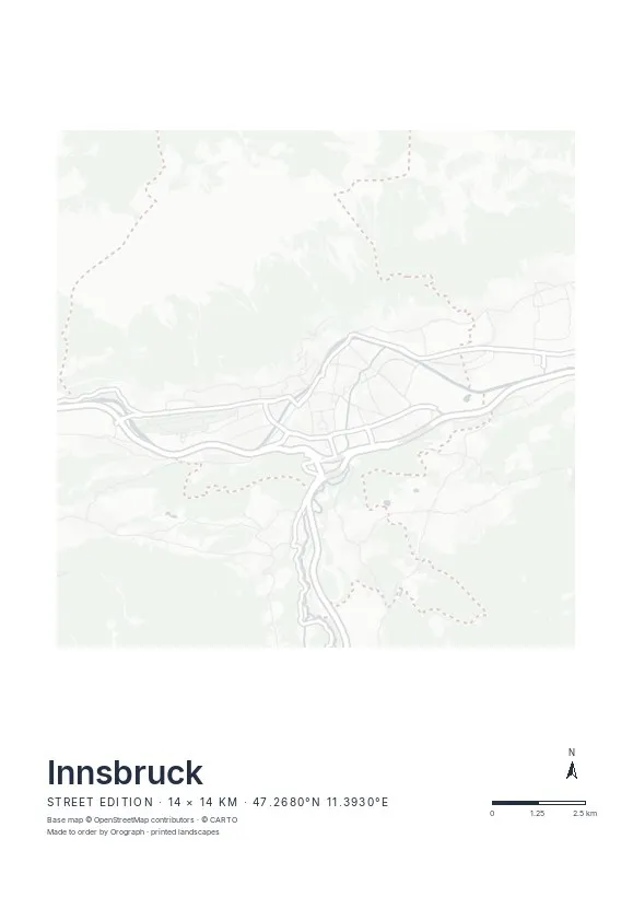 Innsbruck Map Poster
