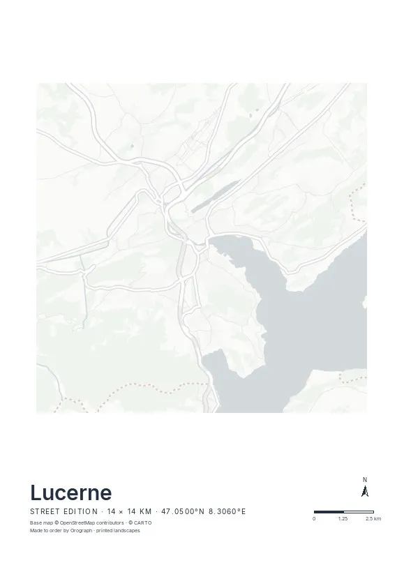 Lucerne Map Poster