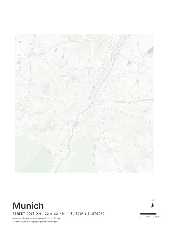 Munich Map Poster