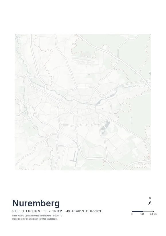 Nuremberg Map Poster