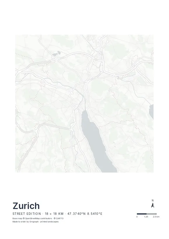 Zurich Map Poster